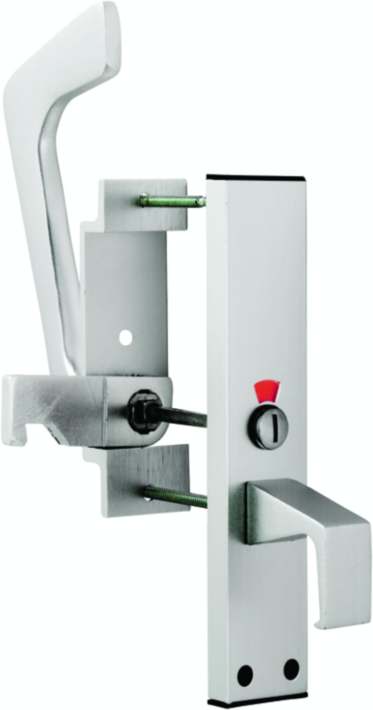 Disabled Toilet Handle Set, EST9625SAA Satin Anodised Aluminium, Versatile Handle Assembly, Suitable for hinged/Swing or Sliding Doors, Simple Lever Operation