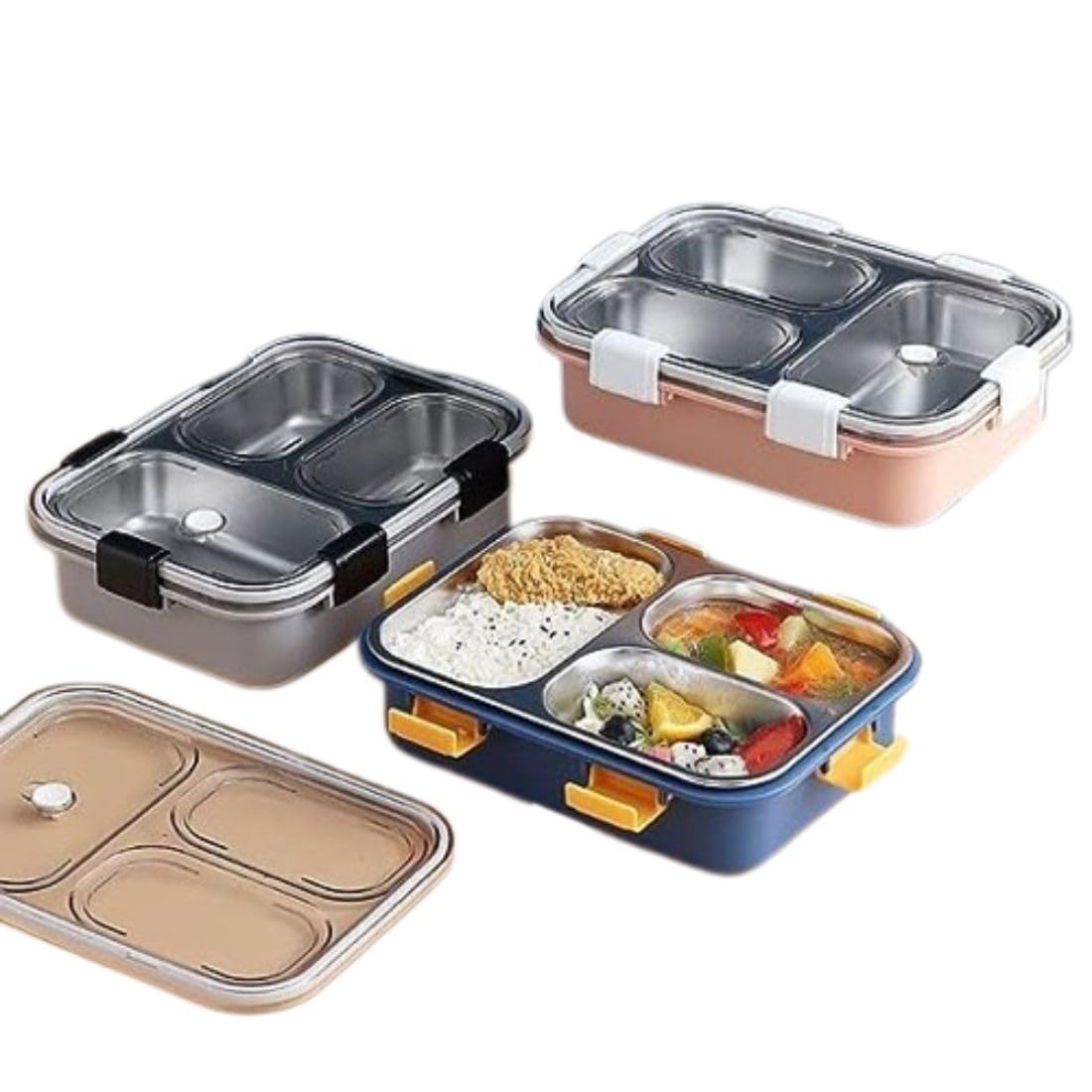 NestPlay Adult Stainless Steel 3 Compartment Insulated Lunch Box (B0CHNY2L92) Amazon Price History, Amazon Price Tracker