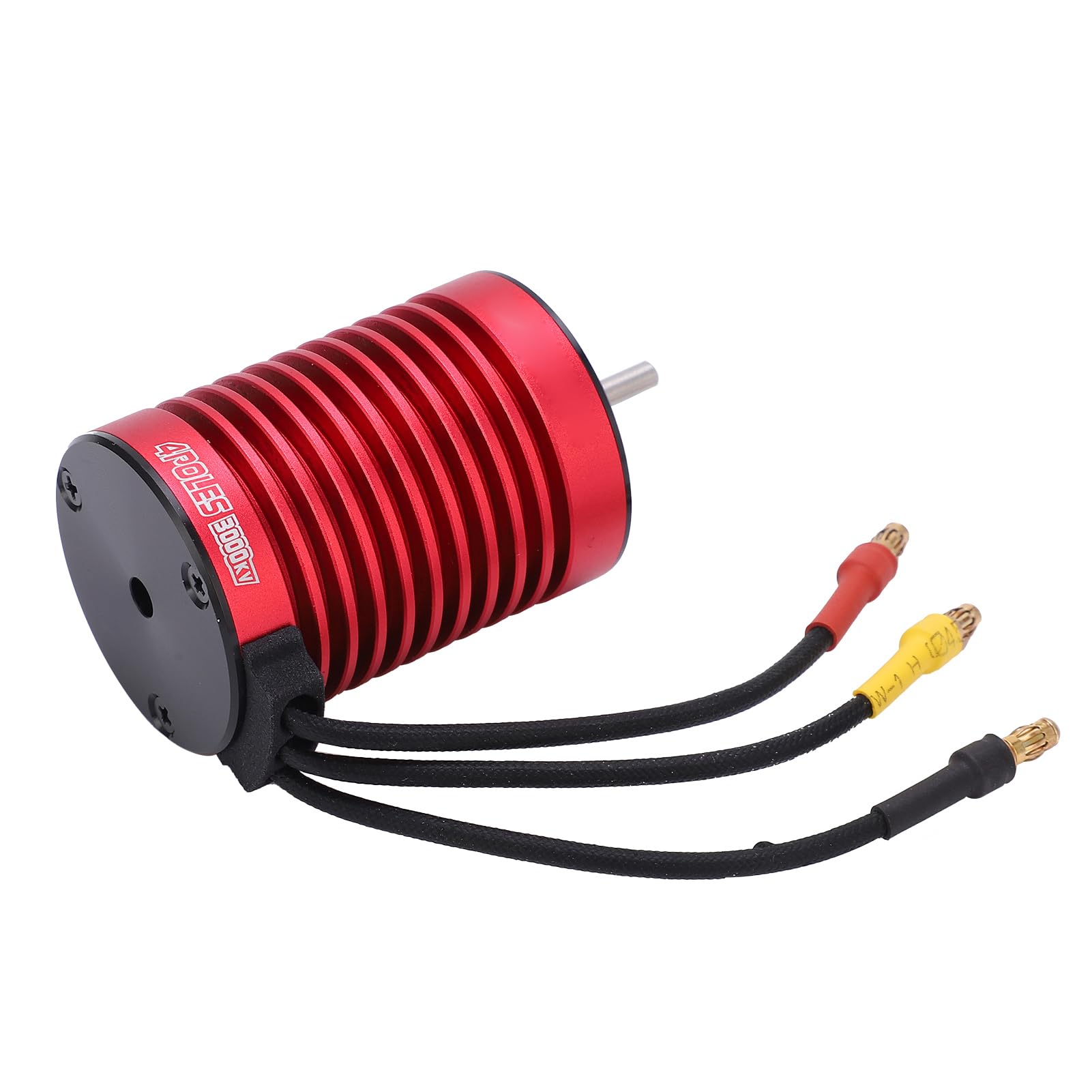Motor Brushless F540, Motor Eléctrico RC, Motor de Torsión 3000KV para Auto RC 1/10, Construcción en Aleación de Aluminio y Cobre con Conector Banana Dorado de 4mm