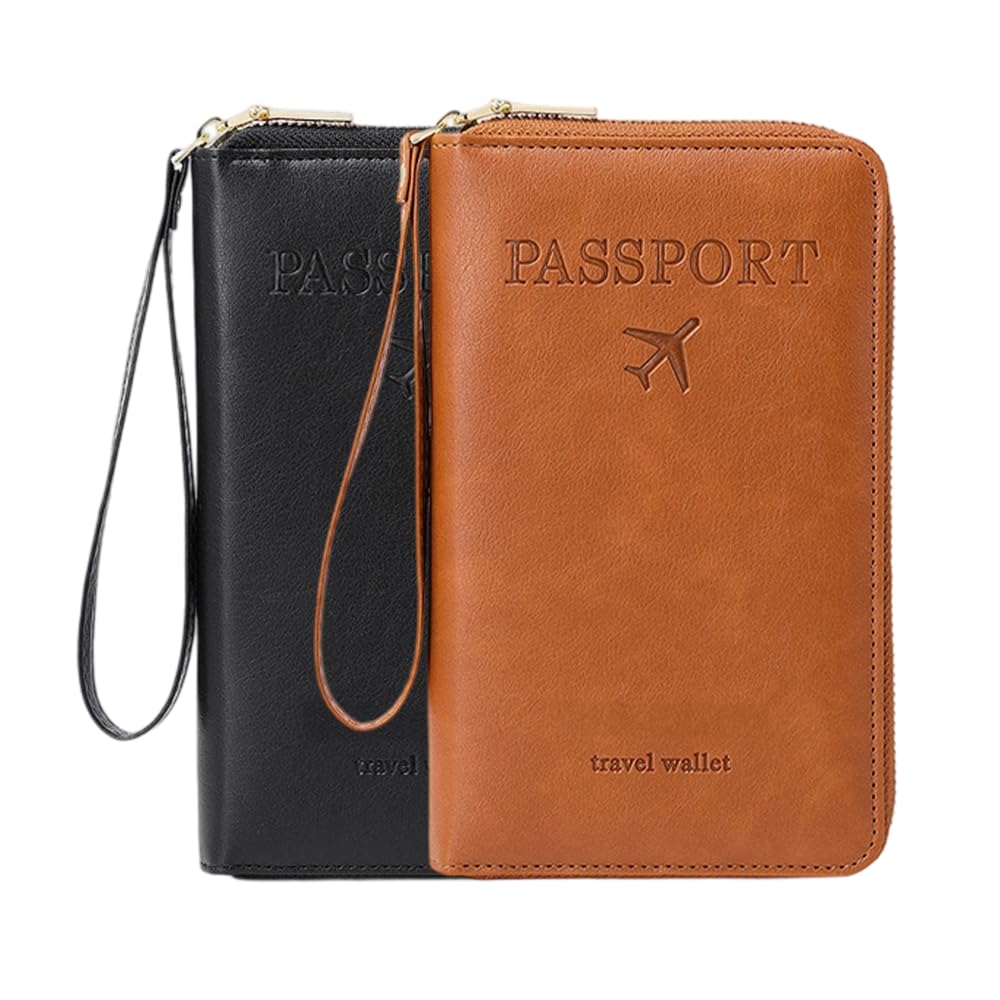 Multi-Functional RFID Passport Wallet, RFID Passport Holder for Wallet, Essential Travel Anti-Theft Wallet Storage Case, Anti-Theft Protective Case (
