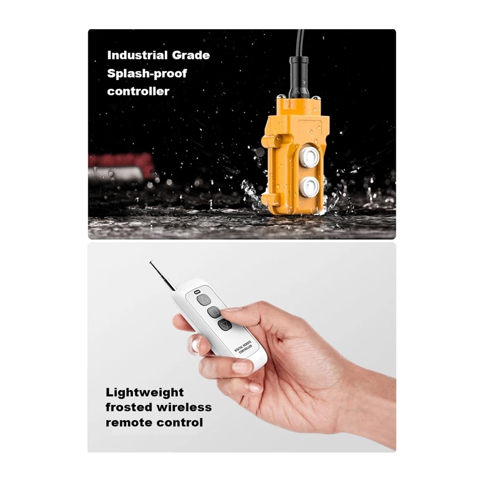 Przenośny Mały Dźwig Domowy, Urządzenie Podnoszące, Miniaturowy Wciągnik Elektryczny, 1500 W, Zdalnie Sterowany Klimatyzator do podnoszenia i holowania(Wire Control)