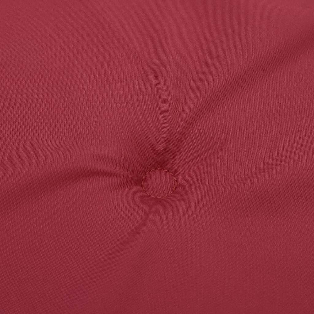 Generico Cuscini Sedia con Schienale Alto 2 pz Rosso Vino Tessuto Oxford,Cuscini per sedie-361901