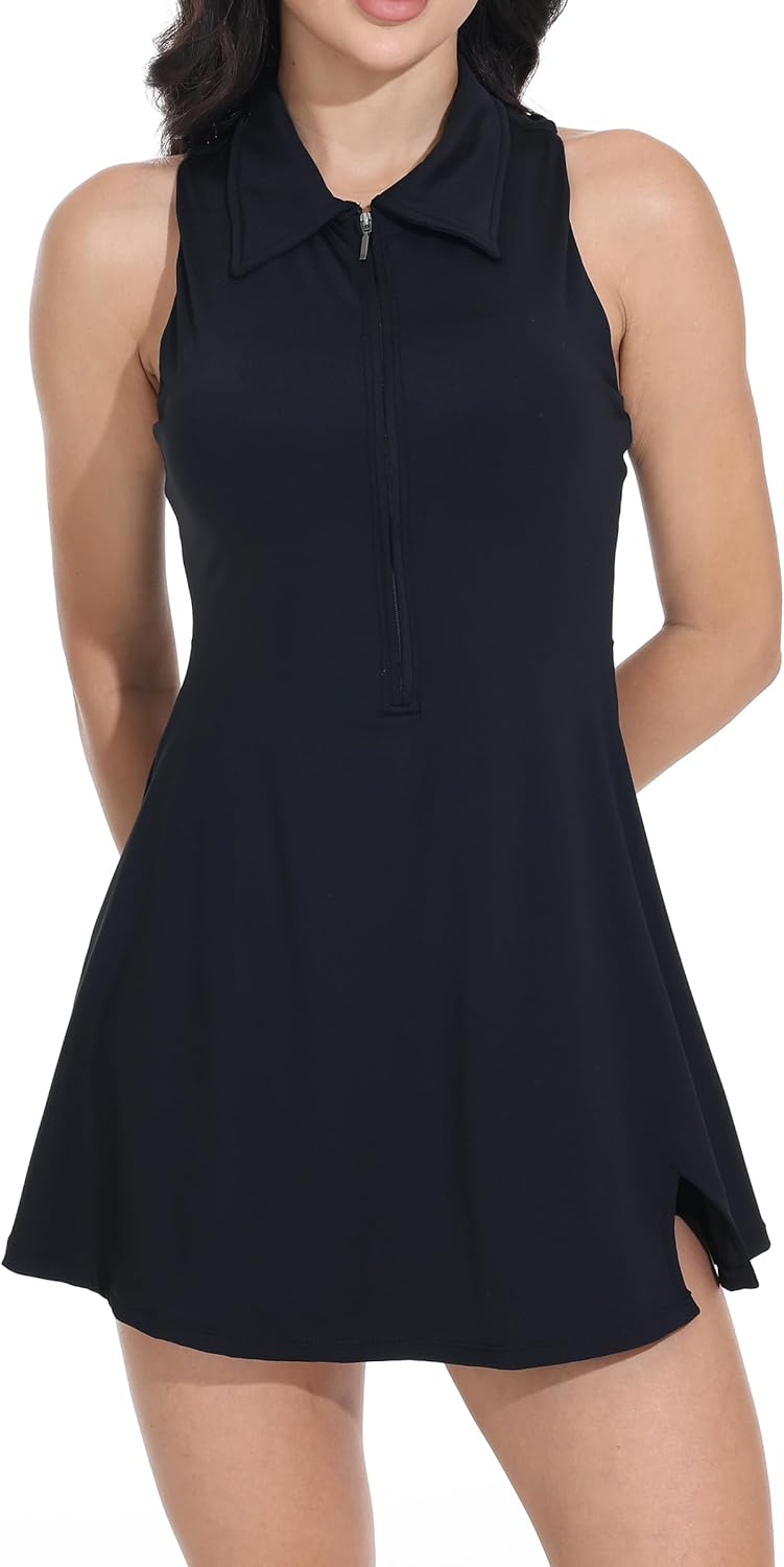 Blaosn Golf Tennis Dress Women Athletic Workout Sports Active Polo Collar Dresses with Shorts Pockets Cute Summer Outfits - Image 2