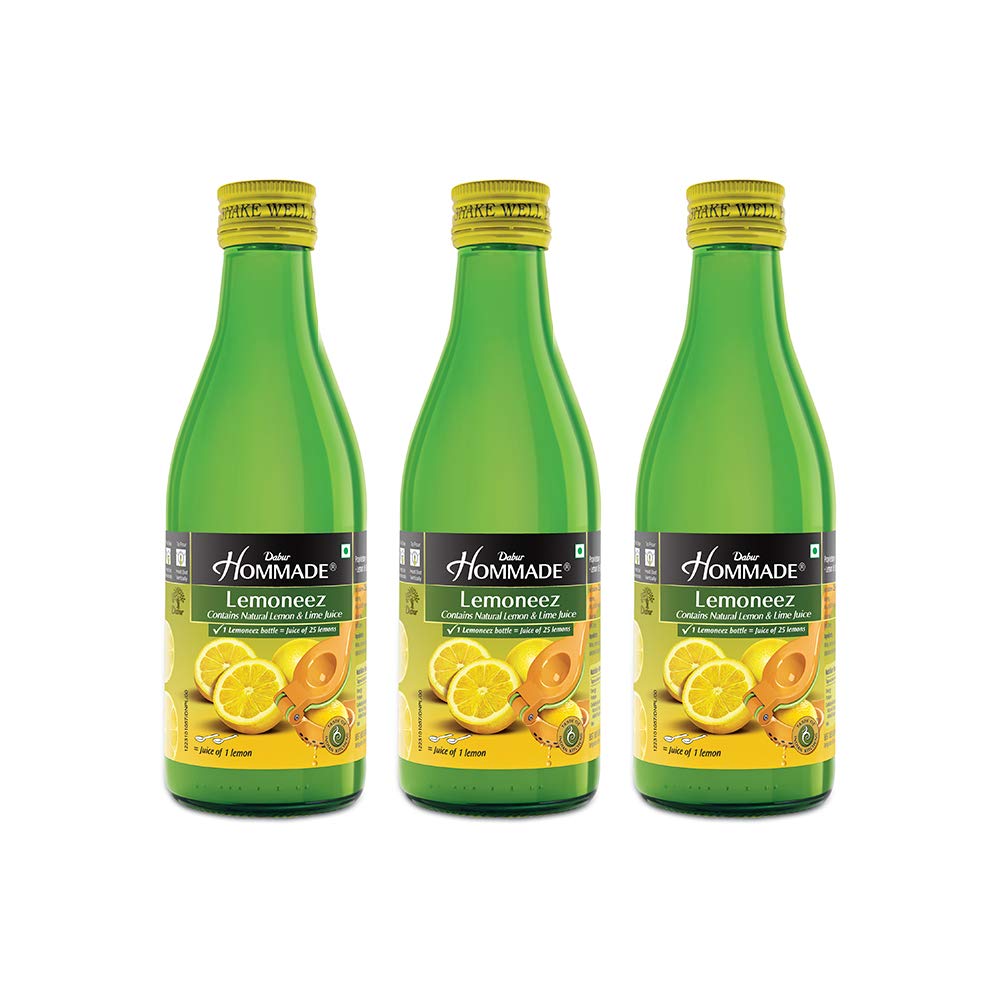 Hommade Dabur Lemoneez- Goodness of 33 Lemons - 250 Ml (Pack of 3) (B07S9Y2J4Z) Amazon Price History, Amazon Price Tracker