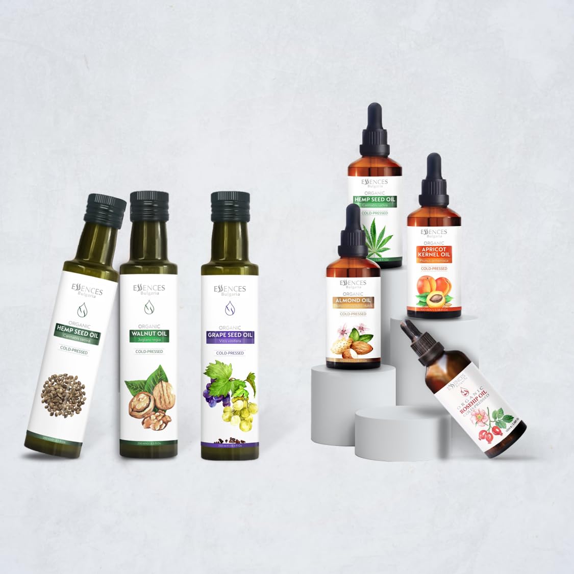 Essences Bułgaria Organiczny Olej z Orzecha Włoskiego 250 ml 100% Naturalny Tłoczony na Zimno