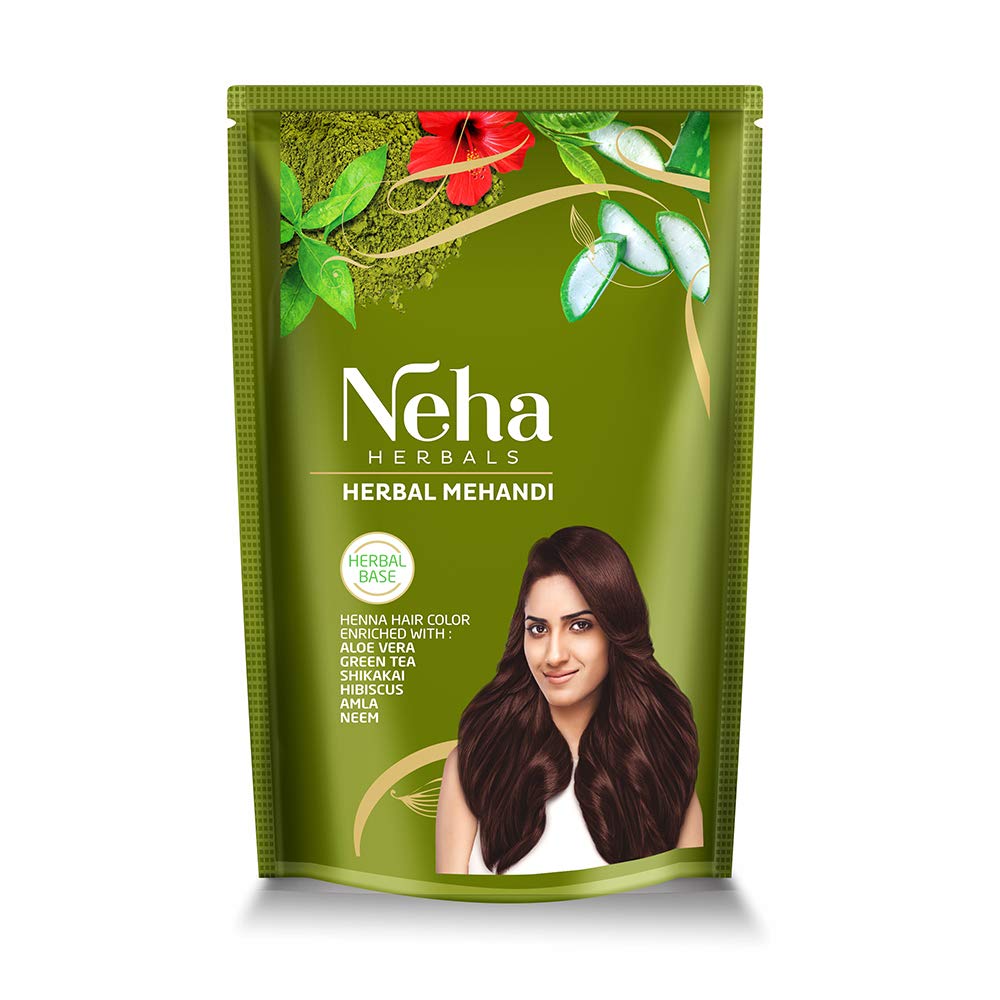 Neha Herbal Mehandi, Natural Henna Herbal Base Hair Color, Enriched with 10 Natural Herbs Like Green Tea, Aloe Vera, Habiscus, Amla, Brahmi, Bhringraj, Neem - (140 gm),-image-30