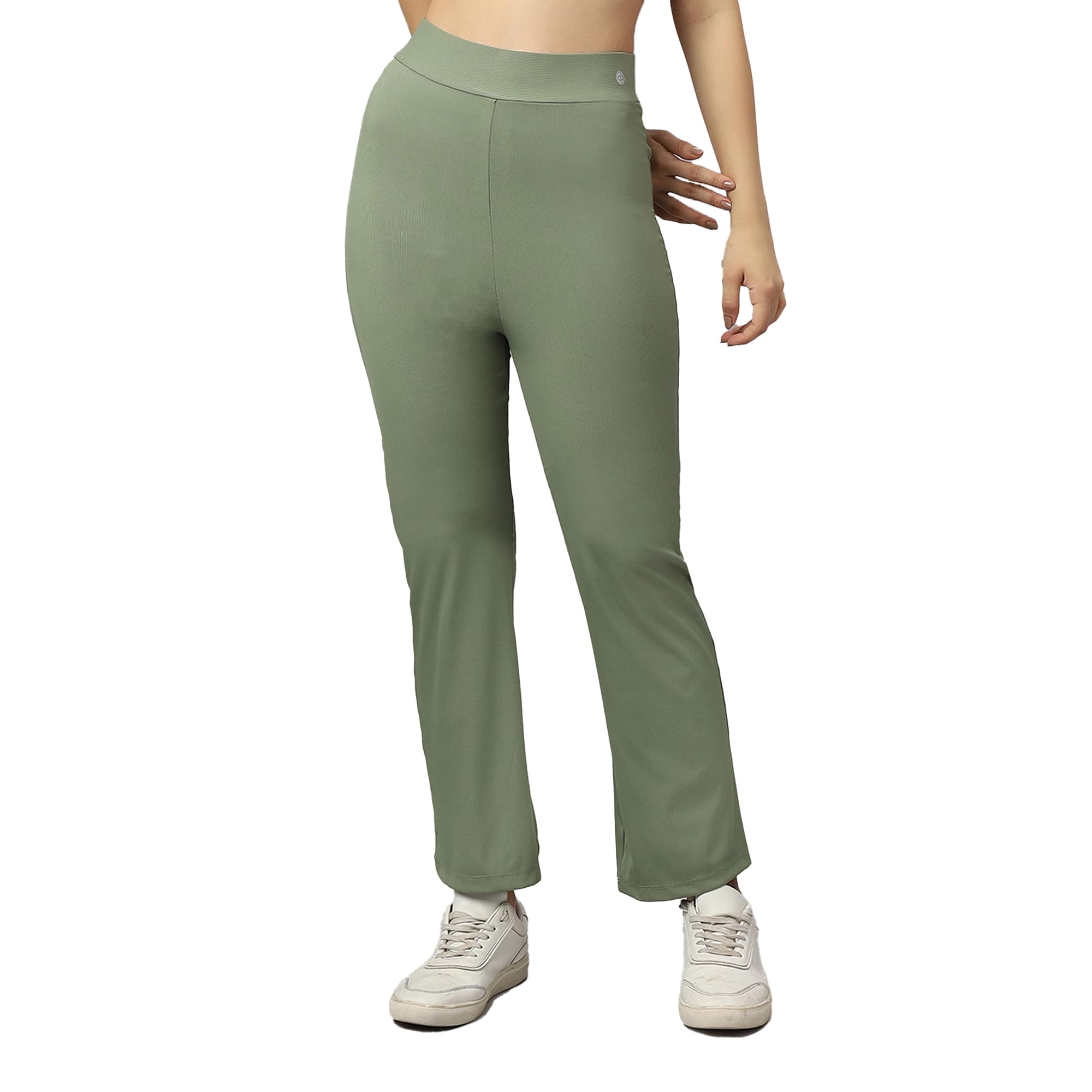 soie Women Mid-Rise Ankle-Length Fit and Flare Pants with Back Pockets-picture-29