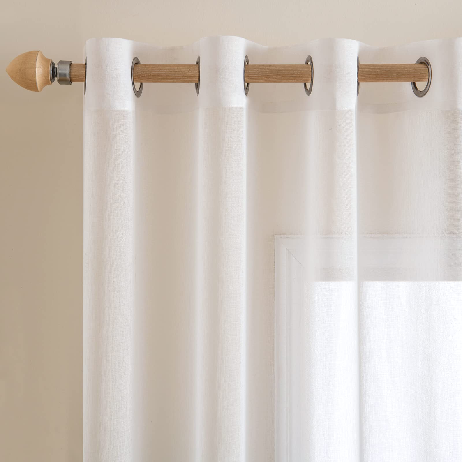 MIULEE Voile Tende Trasparenti con Occhielli Sfumato Verticale Tenda per Finestra per Soggiorno e Camera da Letto 2 Pannelli 140 x 245 CM Viola Chiaro