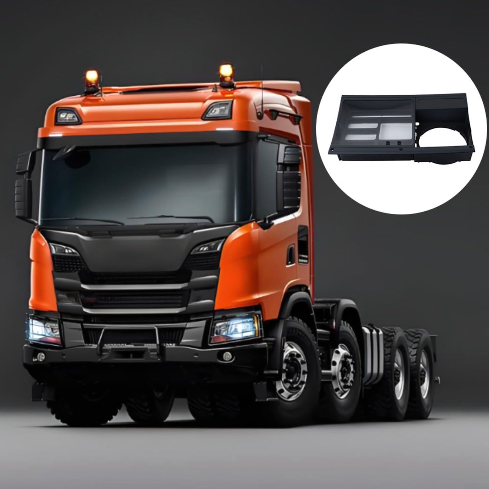 Conjunto de carcasa de instrumento para Scania 113/124, OEM 1109992 caja de tablero de instrumentos, pieza de repuesto de plástico ABS negro, ajuste directo resistente al desgaste
