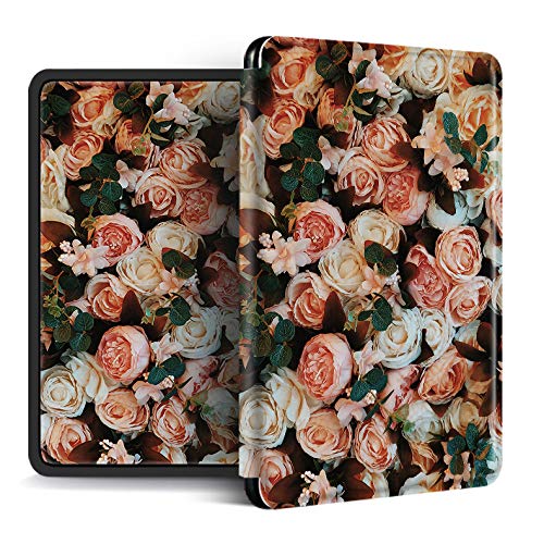 Custodia per Kindle Paperwhite 11ª Generazione 2021 Cover Pelle Silicone Flip 360° Protezione Automatici Svegliati o Sonno Funzione Magnetico Fiore Motivo Cover 6.8 174 x 125 x 8,1 mm (2 Custodia per Kindle Paperwhite 11ª Generazione 2021 Cover Pelle Silicone Flip 360° Protezione Automatici Svegliati o Sonno Funzione Magnetico Fiore Motivo Cover 6.8 174 x 125 x 8,1 mm (2