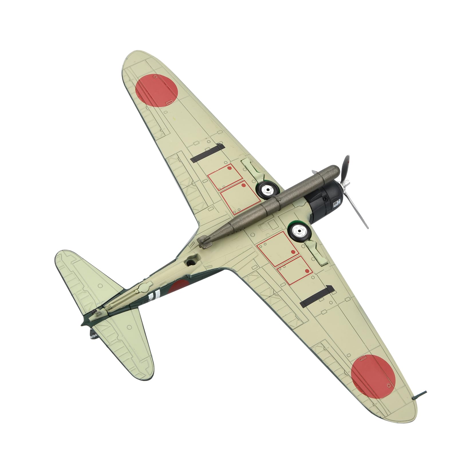 CHICHIYANG 1:72 Scala Seconda Guerra Mondiale Marina Giapponese Tipo 97 B5N2 Kate Carrier Torpedo Bomber Modello per Ragazzo Adulto Regalo di Compleanno Regalo