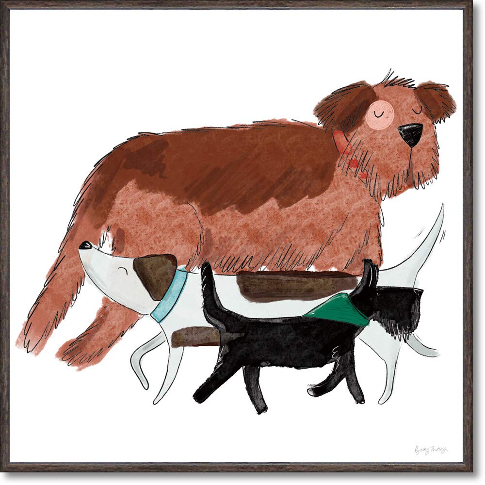 Becky Thornes - Cornice in gel "Playful Dog 1"