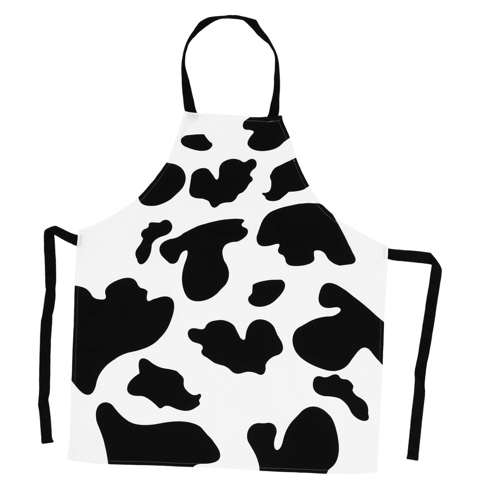 KICHOUSE Cow Apron Cow Pattern Housework Hanging Neck Apron Welding Apron Cow Pattern Apron Florist Apron Baking Apron Sleeveless Apron Housework Apron Bib Apron for Housework Pure Cotton