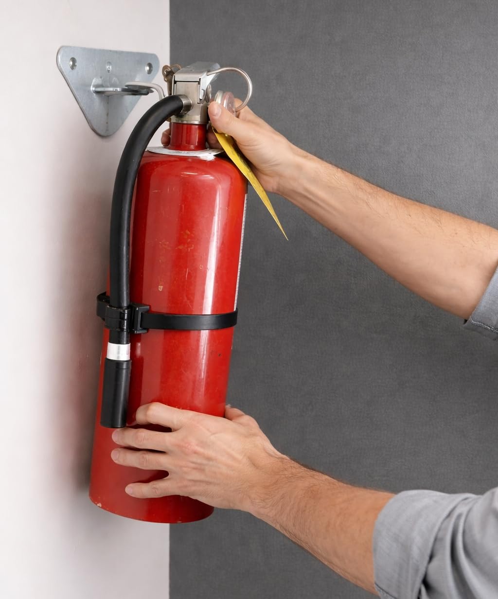Soporte Metálico para Extintor CO₂ FERPASA® Montaje en Pared
