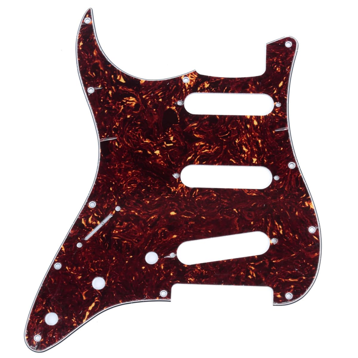 Pickguard (plaque De Protection) Autocollant Pour Guitare Acoustique - Motif Tortue Shell - Dimensions 17,5 X 9,65 Cm - En PVC épais