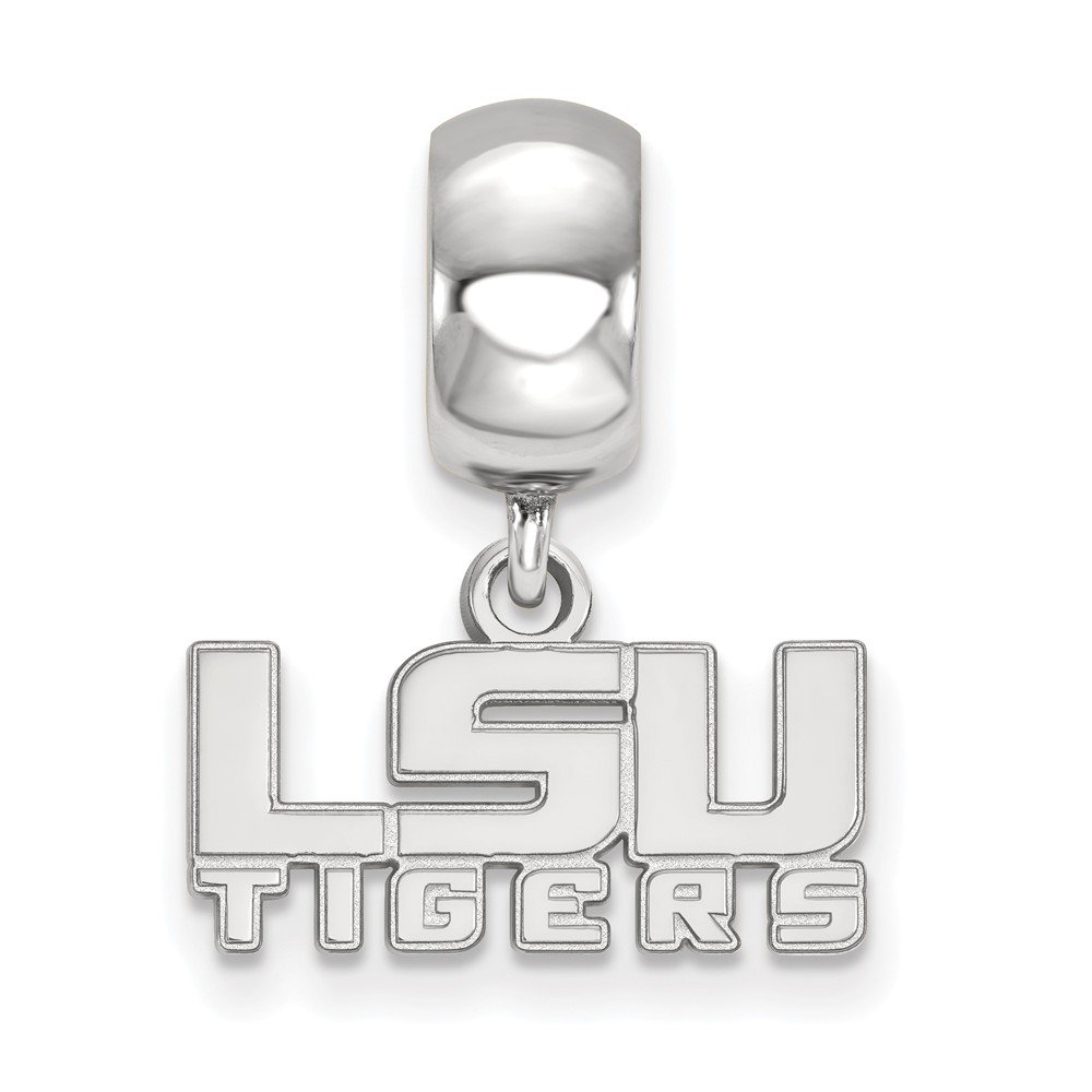 LSU Bead Charm Extra Small (3/8 Inch) Dangle (Sterling Silver)