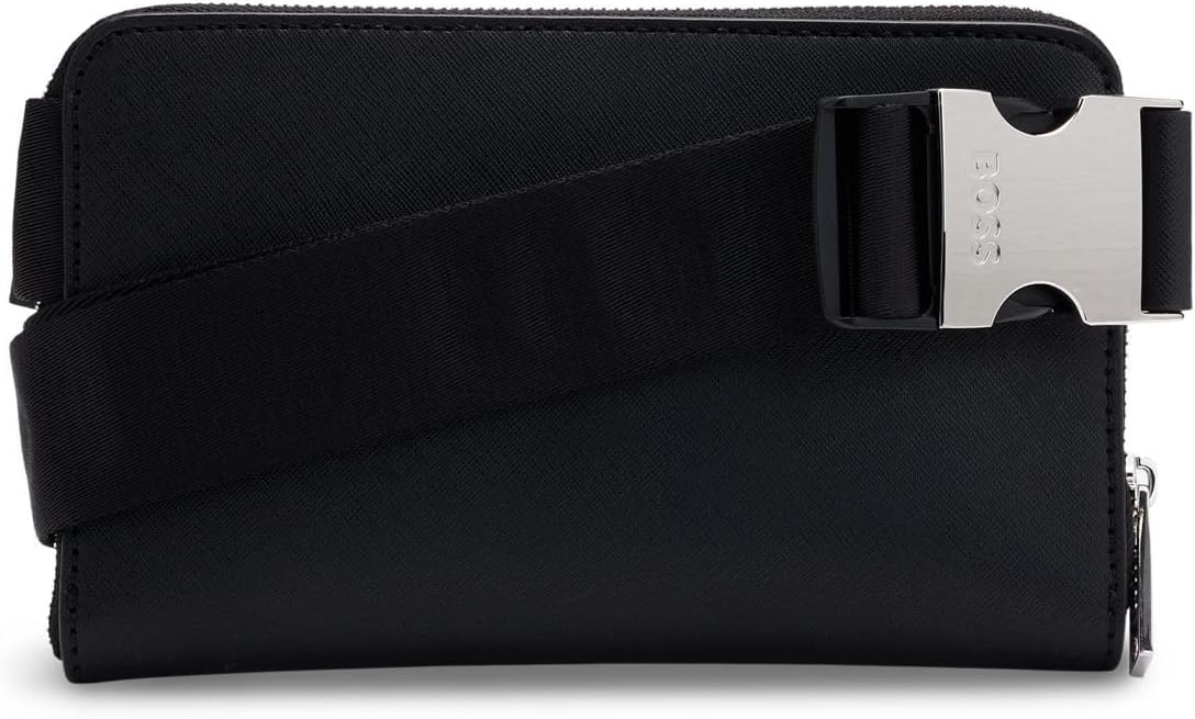 BOSS] [ボス] ストラクチャード クロス ボディバッグ ロゴ ディテール