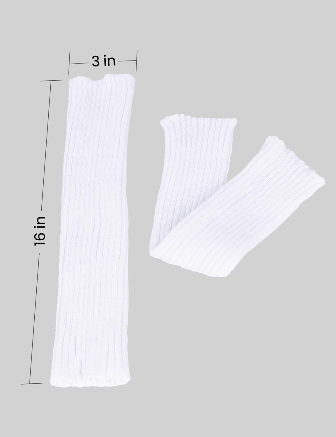 CHUNG Women Juniors Knitted Leg Warmers 16" Neon Party Dance Sports Fitness Halloween Accessory Pack of 1/2/3 - Image 2