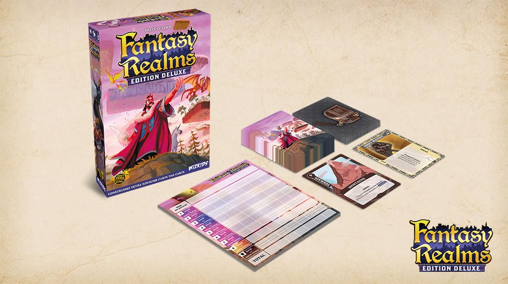 Don't Panic Games | Fantasy Realms édition Deluxe | Jeu de société | À partir de 14 Ans | 3-6 Joueurs | 20 Minutes