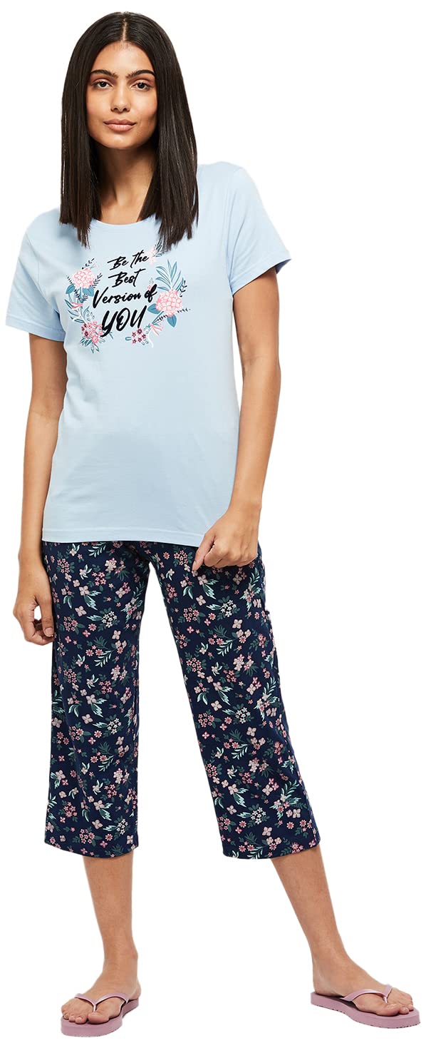 Cotton Women Relaxed Night Suit