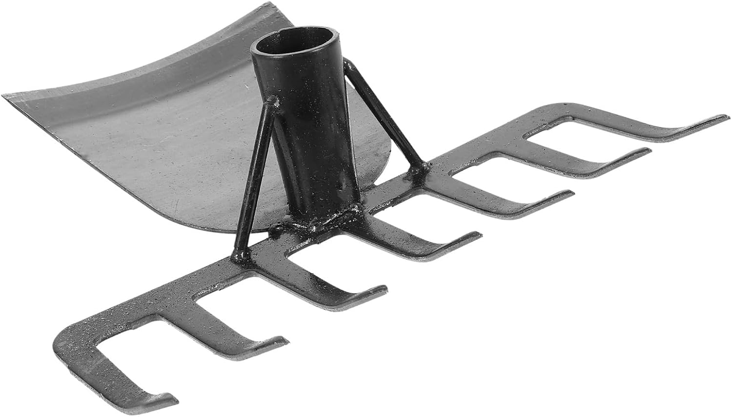 BESPORTBLE Multi-Functional Garden Hoe Rake Steel Digging Tool with Fork for Soil Cultivation and Weeding in Home Vegetable Gardens Portable Handheld Outdoor Gardening Tool