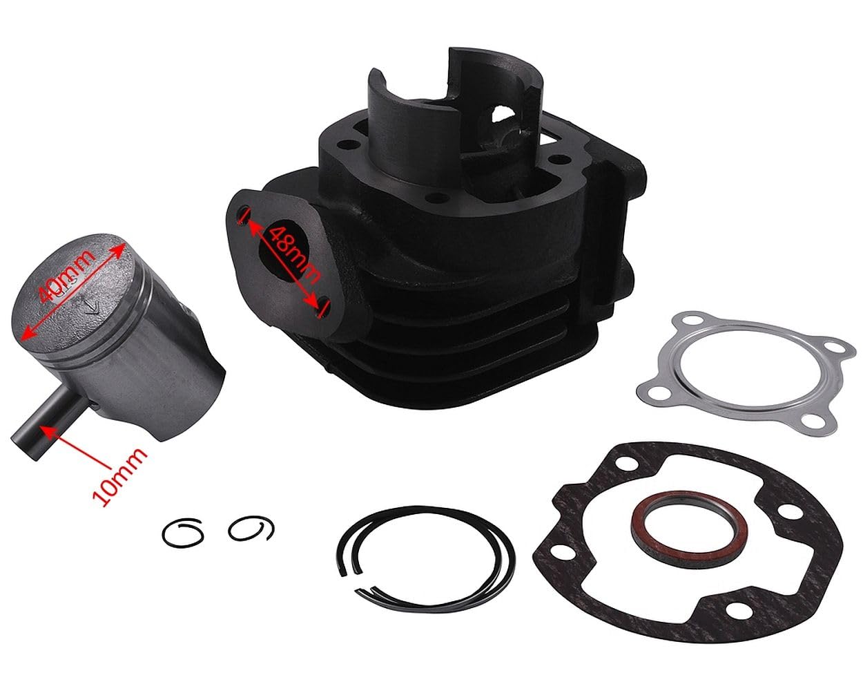 Roue Kit 50 ccm compatible pour MBK Booster Spirit 50 cc, Track, Stunt, naked, Yamaha BWs, NG, Bump, Spy