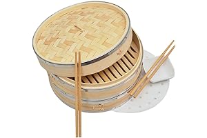 Bamboo Steamer with Steel Ring