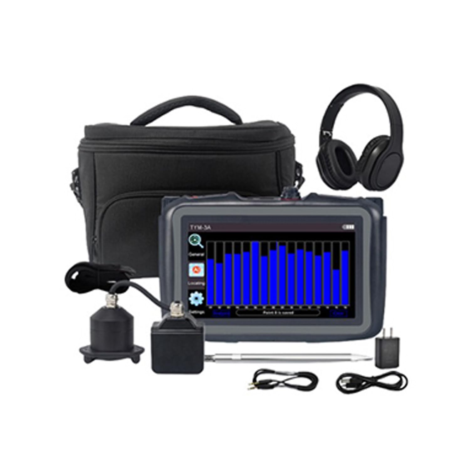 Detector De Fugas De Agua, Intelligenter Wasserleckdetektor, Mit 2 Erkennungsmodi, 7-Zoll-Display, 4100–8000 Hz Einstellbar, Geeignet Für Wasserleitungen, Feuerleitungen Usw.