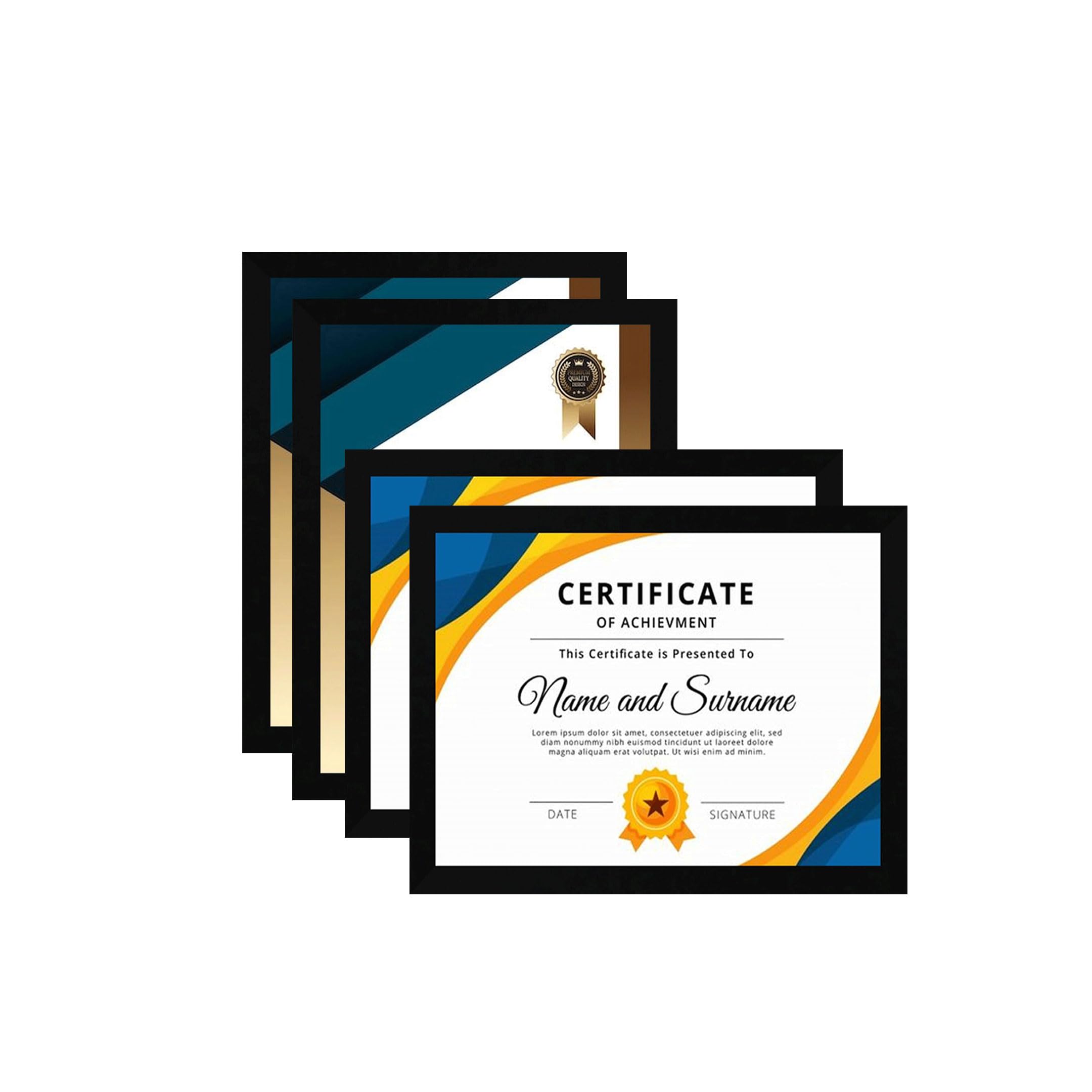 GLAMSIYA A4 Certificate Frames | A4 Size Photo Frame For Wall Black Frame For Home and Office Decoration | Set of 4 (Black-A4 Frame) | A4 size (B0CQXQ6TGY) Amazon Price History, Amazon Price Tracker