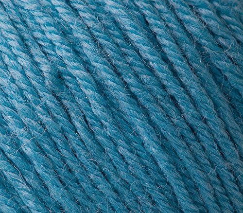 5 Pack - Gazzal Baby Wool 1.76 Oz (50g) / 218 Yards (200m) Fine Baby Yarn, 40% Lana Merino, 20% Cashmere Type Polyamide; (Blue - 820) - Image 3