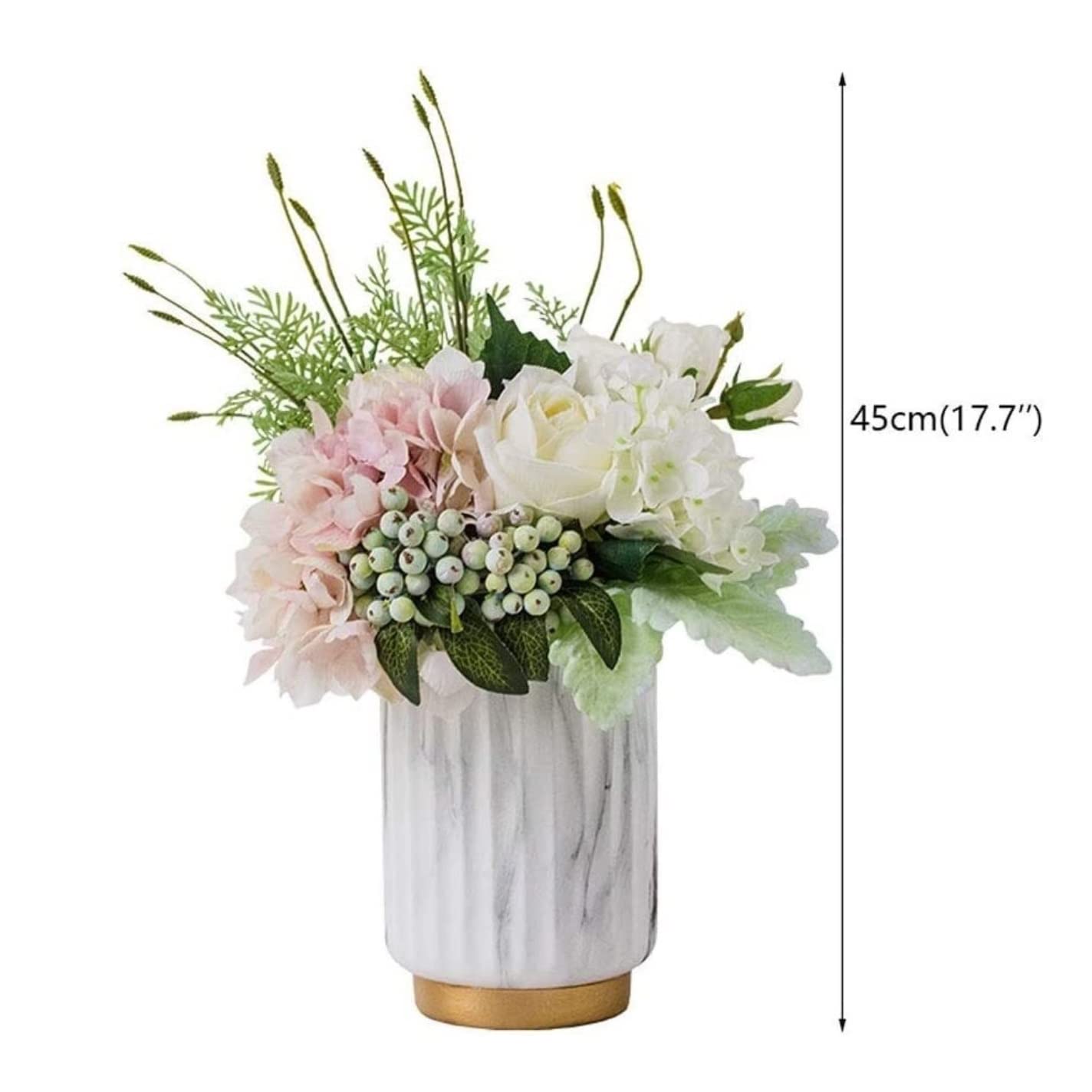 Künstliche Blumen Wunderschön Künstliche Blumen Geburtstag Zuhause Hochzeit Dekoration Kunstblumen Vase Set Künstliche Blumen wie Echt
