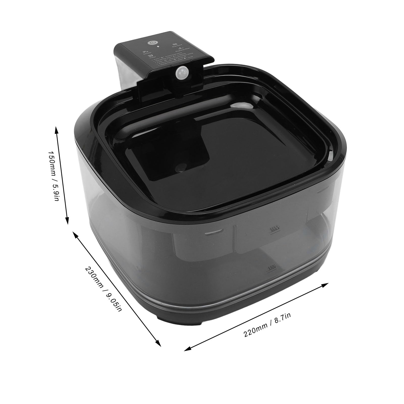 Fuente de Bebida para Gatos de 4.5l de Gran Capacidad, Fuente de Filtración de Ciclo Automático de Operación Silenciosa, Promueve el Agua Higiénica para Beber para Mascota de