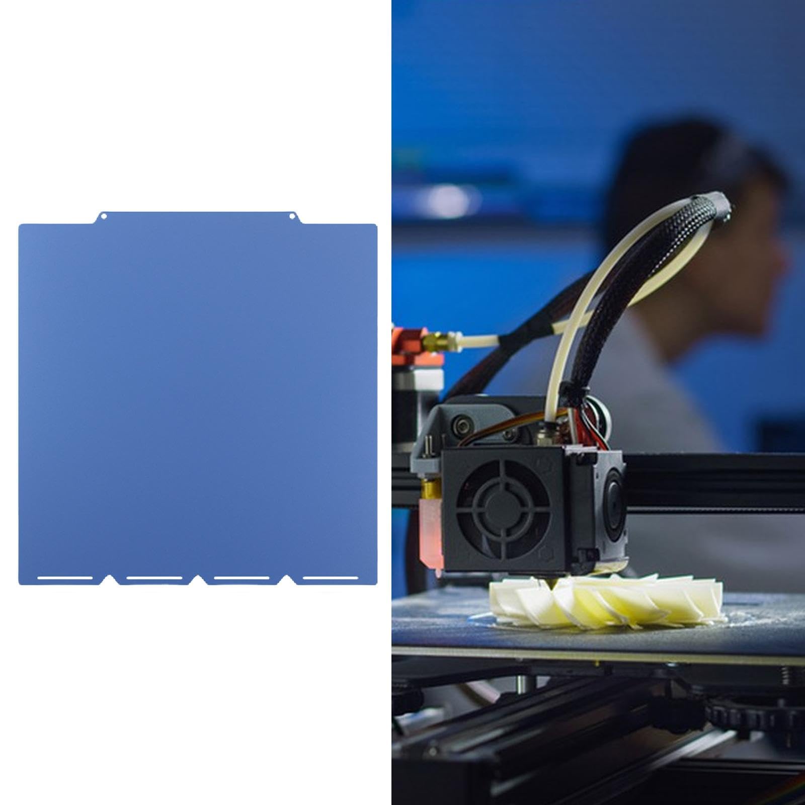 Pei Placa Impresora Cama Impresión Flexible Acero Resorte Textura Adecuada para Piezas Técnicas Diseño Industrial Uso