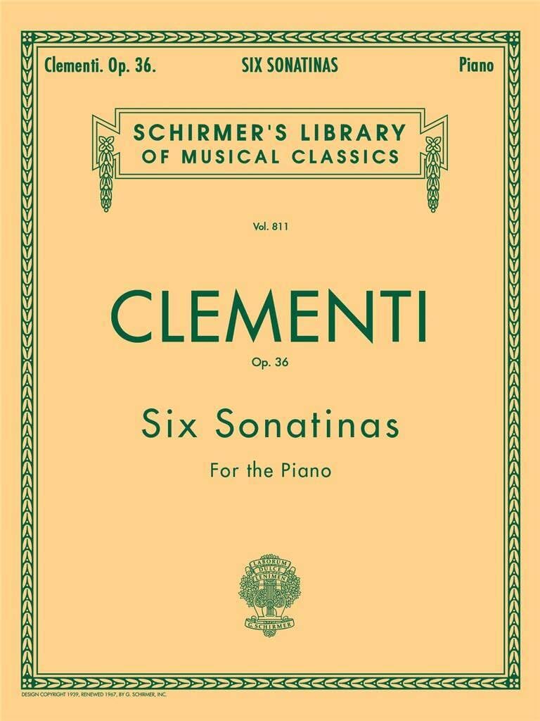Clementi: Six Sonatinas for Piano Op. 36 | Sheet Music Book for Late Intermediate Students | Classical Sonatina Collection for Lessons, Recital Preparation, Technique Development, and Home Practice