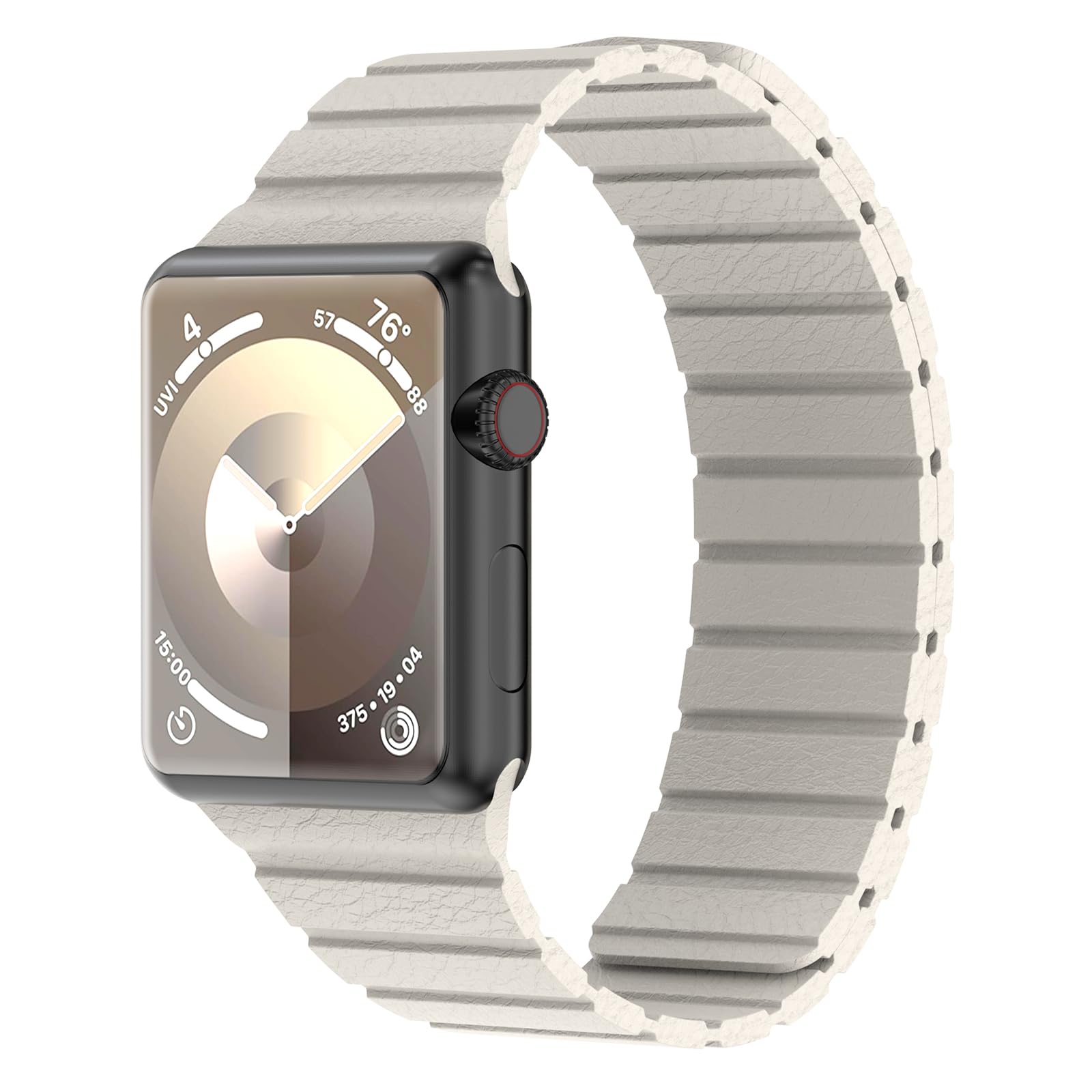 SYNCHRO Bands Compatible with Apple Watch Band Series Ultra 8 7 6 5 4 3 2 SE Size 49mm 45mm 44mm 42mm 41mm 40mm 38mm iWatch Strap for Women Or for Men Magnetic Closure Better Than Leather Link Or Loop