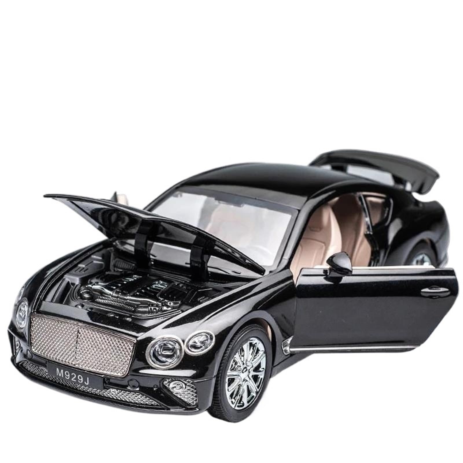 Modèle de voiture fini à l'échelle 1:43 pour Bentley Continental GT 2018 Simulation Alliage Voiture de sport en métal statique Véhicules de collection Réplique miniature de voiture (taille : vert