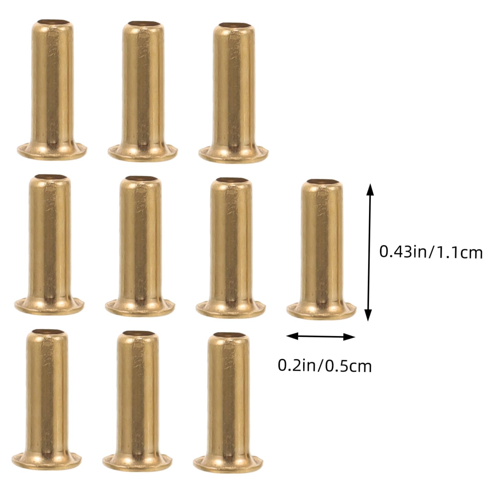 FUNOMOCYA Compression Fittings for Oil Lines 10pcs Oil Pipe Inner Core Connector Copper Bushing