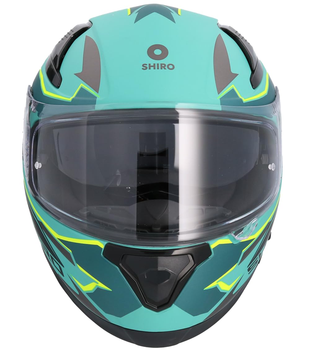 Casco Integral Shiro Katana Sharp Verde Mate Totalmente Homologado 22.06 (XL 61/62)