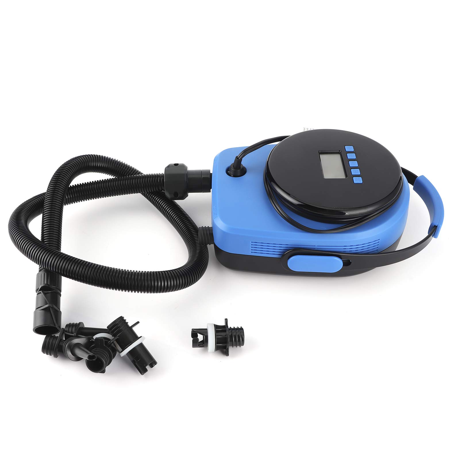 Cocoarm Elektryczna Pompka Powietrza, Pompa Powietrza ABS, Dwustopniowy Wyświetlacz LCD 20PSI, Automatyczne Zatrzymanie dla Desek Wiosłowych i Pontonów, Wtyczka Samochodowa 12 V DC, Szybka Inflacja