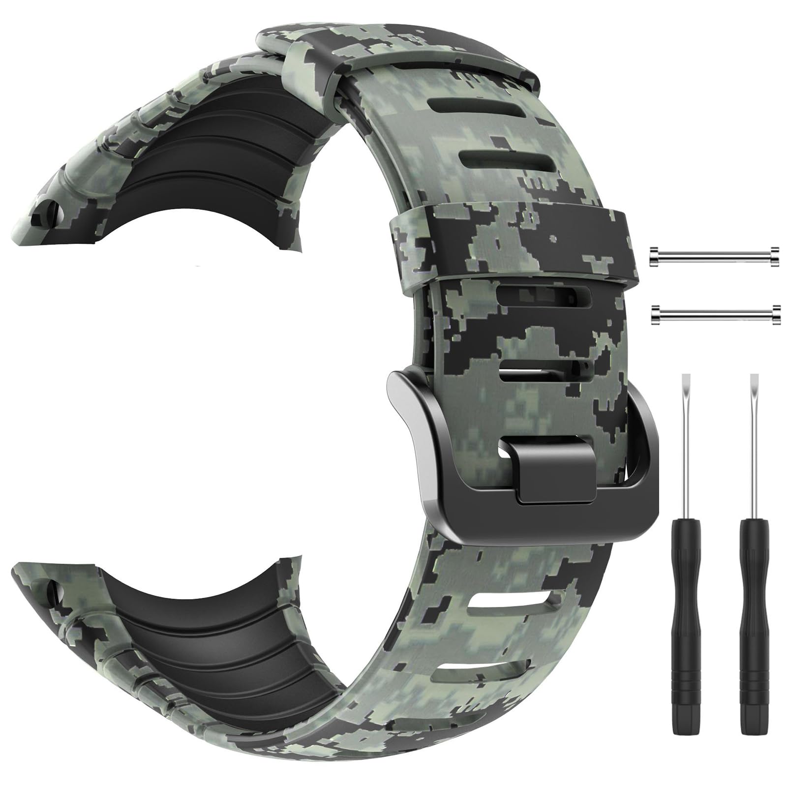 Suunto Core Strap, Rubber Replacement Watch Band for Suunto Core SS014993000.