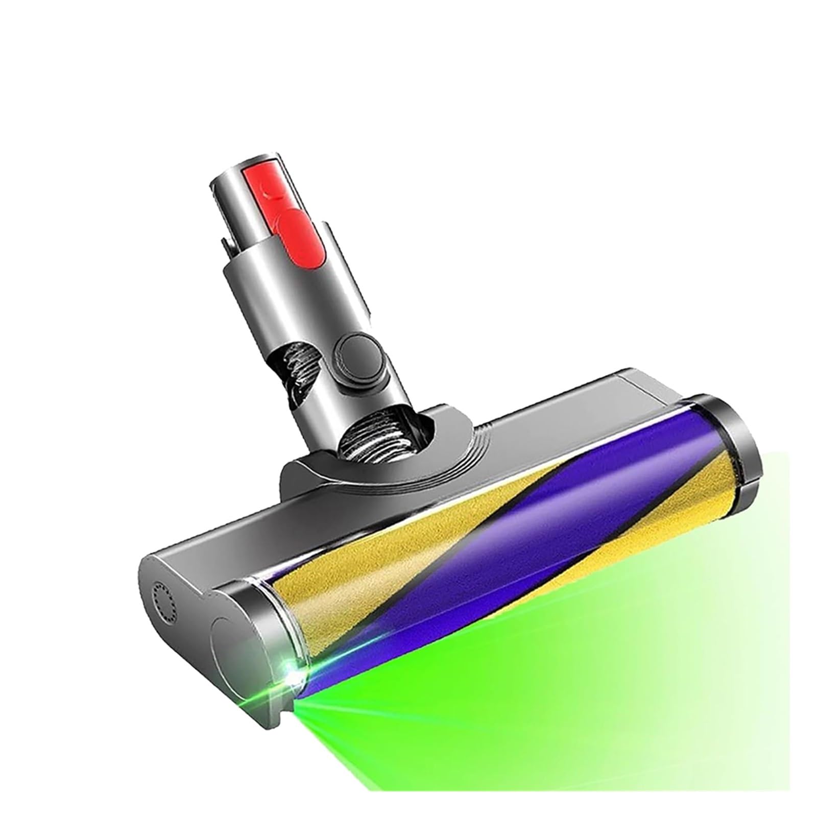 Boquilla de suelo con rodillo suave, compatible con Dyson, V7 V8 V10 | Cabezal flexible eléctrico con LED para aspiradora para V11 V15, plástico ABS(1 Pcs)