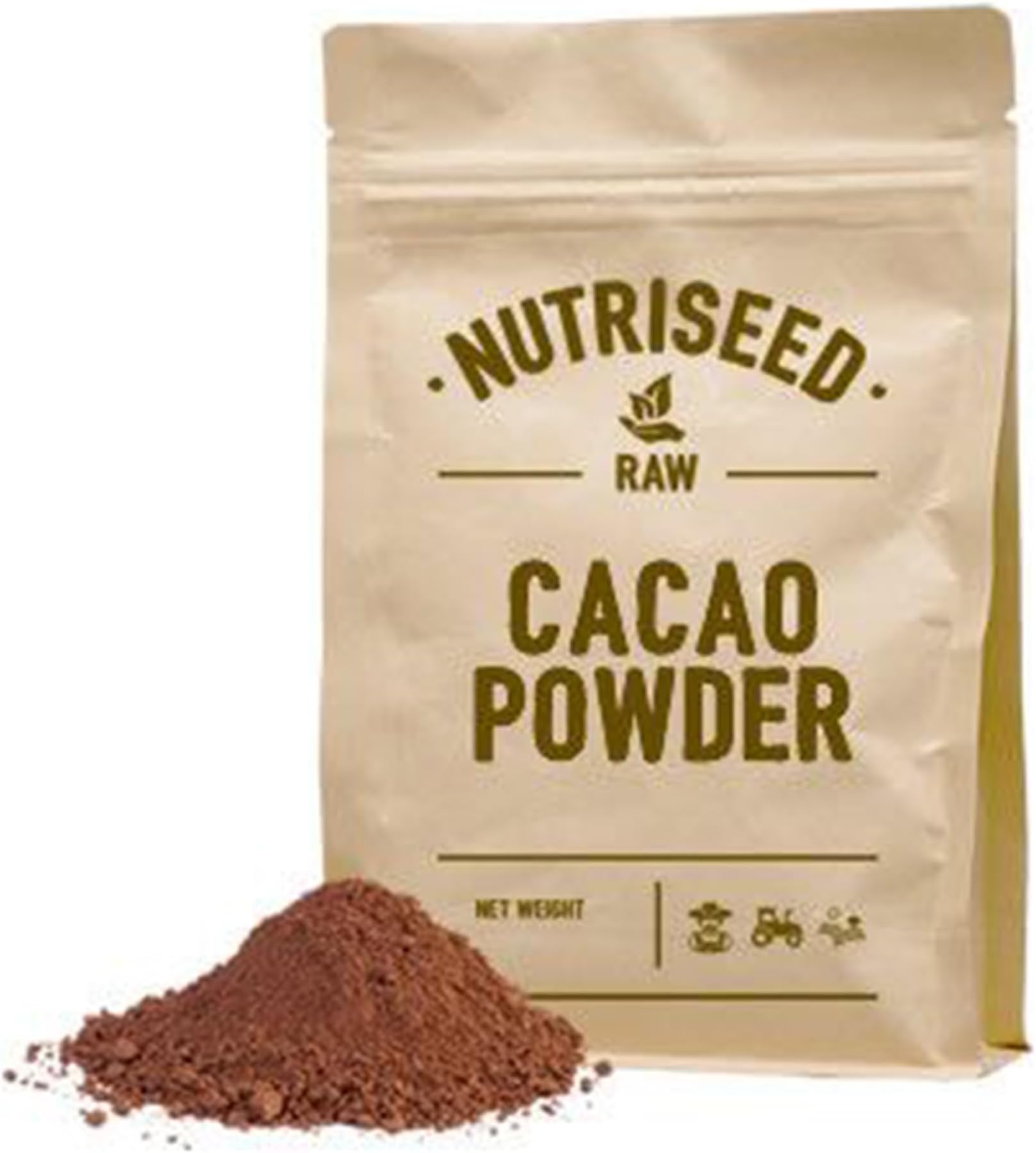 Nutriseed Cacao/Cocoa Powder 500g - 100% Natural, Contains Antioxidants, Flavonoids, Magnesium, Calcium, Fibre, Protein, Nutrients & Minerals, Pure Chocolate Flavor, Vegan-Friendly, Gluten-Free