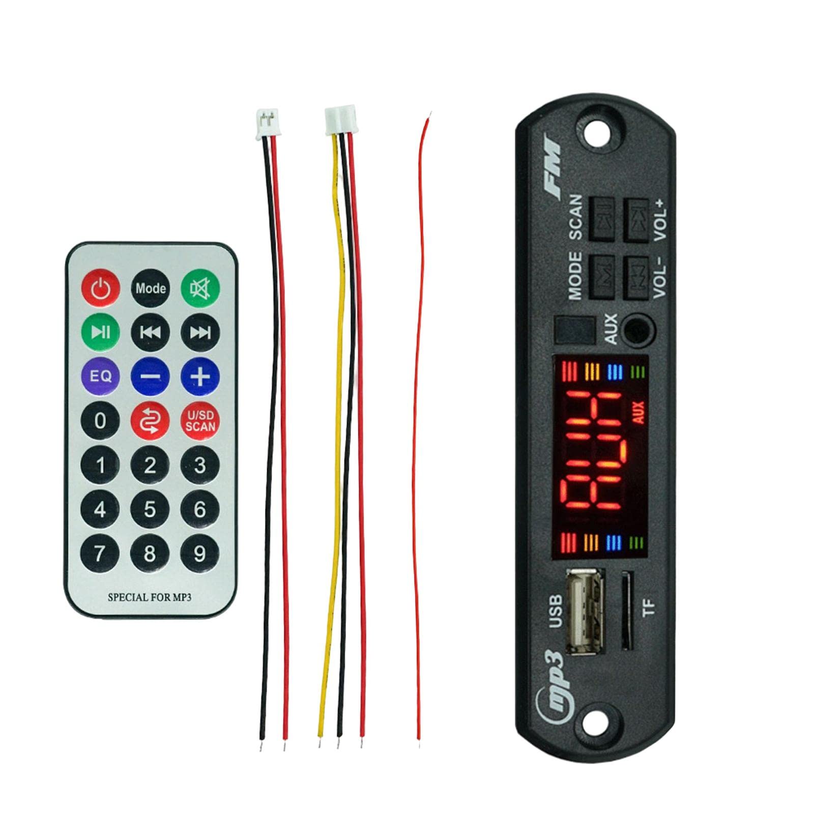 BT MP3 Player Decoding Board with Recording Call 12V Audio Module for Car-image-46