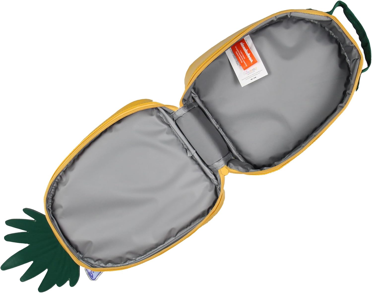 INTIMO SpongeBob SquarePants Pineapple Under The Sea Shaped Insulated Lunch Box Bag Tote 10"