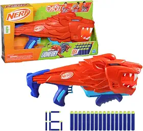 Nerf, Lançador de Dardos, Junior Wild, Lionfury - Inclui 16 Dardos - A partir de 6 Anos