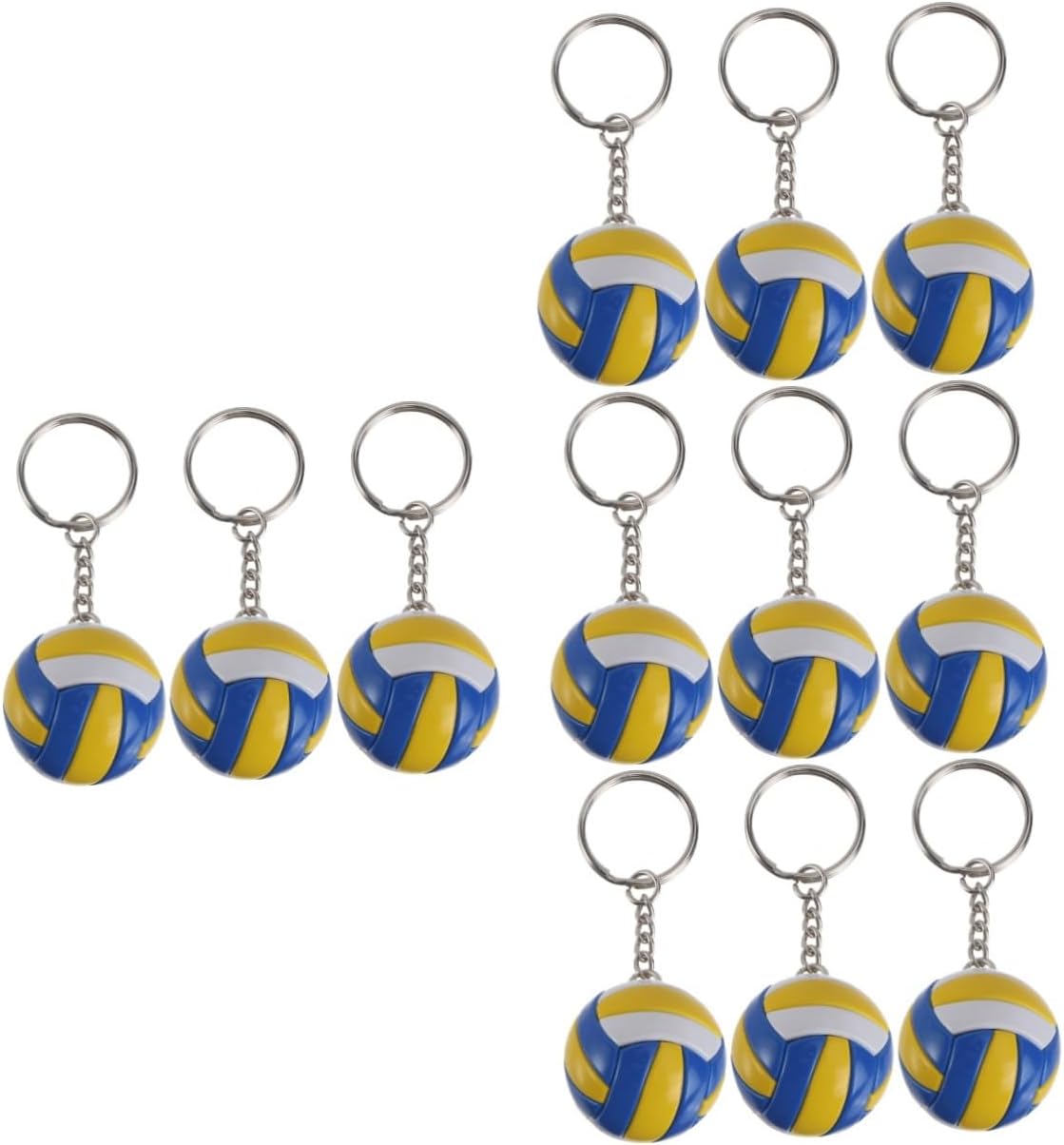 BESPORTBLE 12 Pcs Volleyball Keychain Teen Girl Volleyball for Teen Girls Volleyball Ornaments Adorable Bag Pendant Sports Key Ring Backpack Keychain Car Key Ring Boy Charm Pu 3d