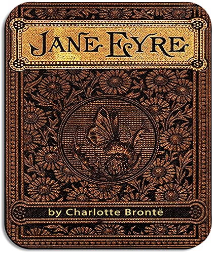 Jane Eyre by Charlotte Brontë Mouse pad (Title Page). Literary Mousepad with Jane Eyre Book Design, Bookish Gift, Literary Gift