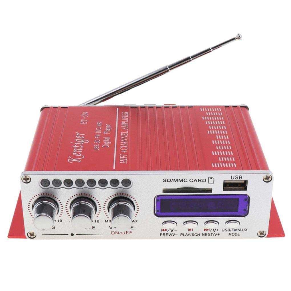 DollaTek Kentiger HY-504 Amplificateur numérique Haute Puissance Audio Lecteur 4CH 160W Hi-FI MP3