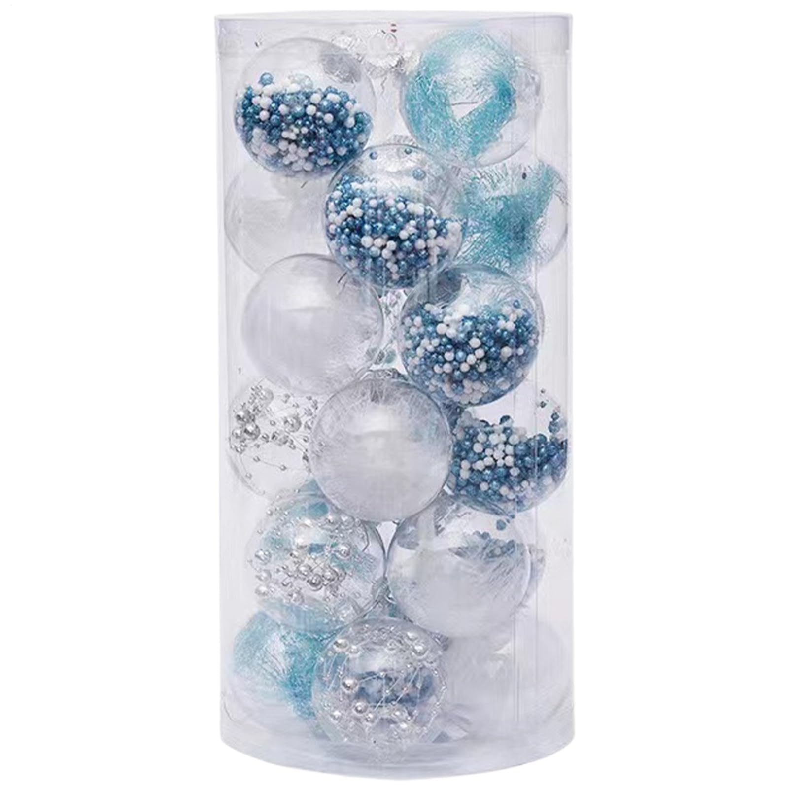 Boules de Noël pour arbre de Noël transparentes pour escaliers et portes