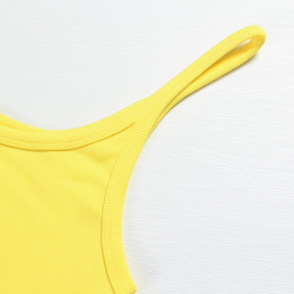 Artfish Women's Sleeveless Tank Top Form Fitting Scoop Neck Ribbed Knit Basic Cami Shirts - Image 2